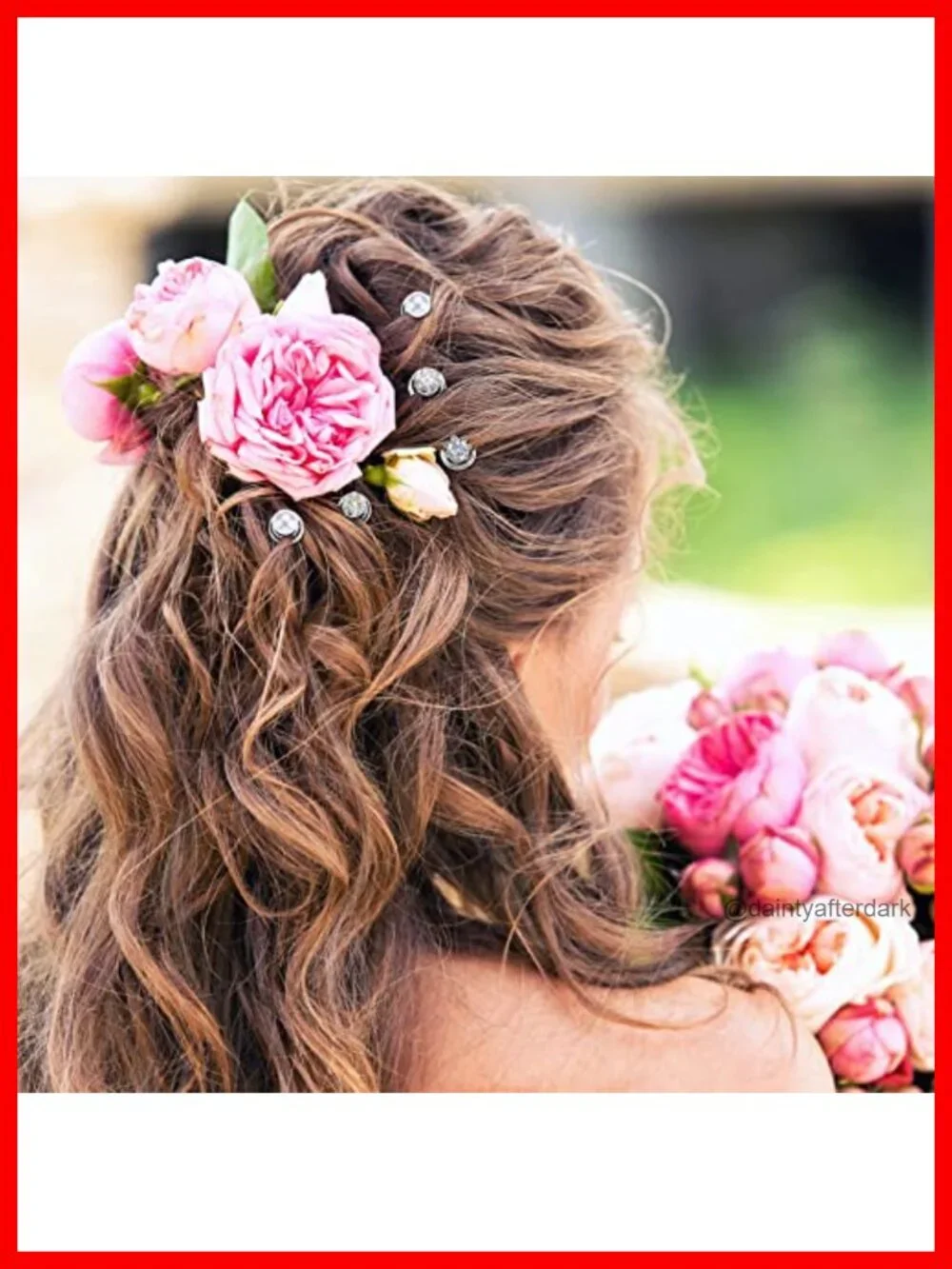 48 Pack Pearl Rhinestone Hair Pins Bridal Wedding Hair Accessories U-Shape
